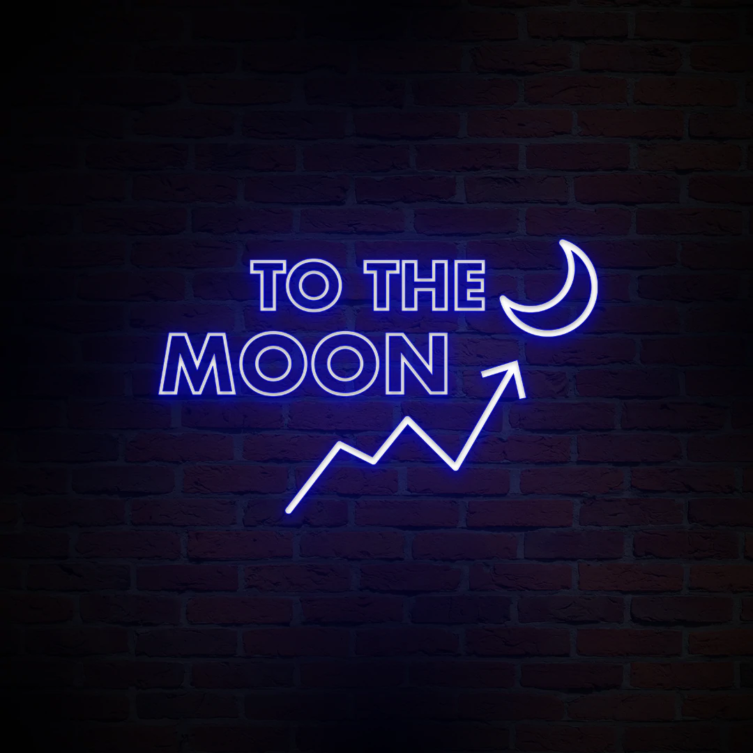 'TO THE MOON' NEON SIGN - NeonFerry