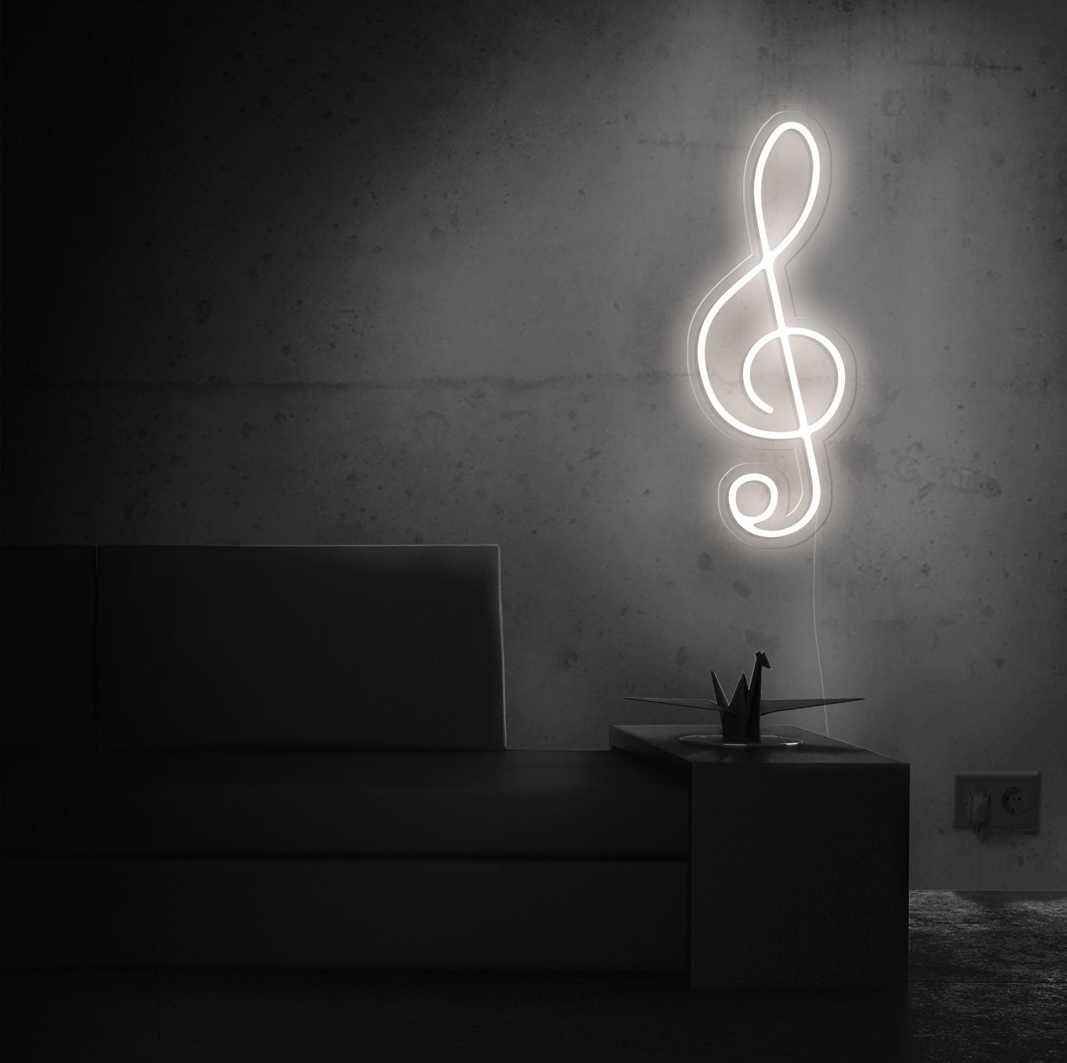 Treble Clef Musical Note Neon Sign - NeonFerry