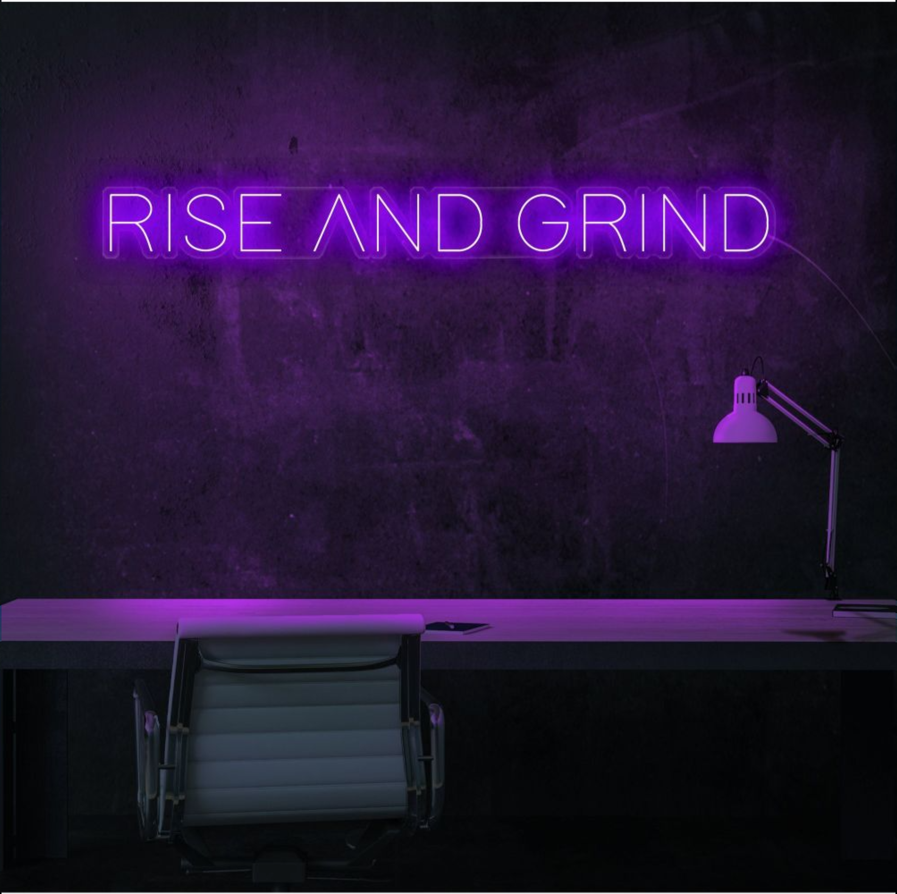 Rise and Grind Neon Sign