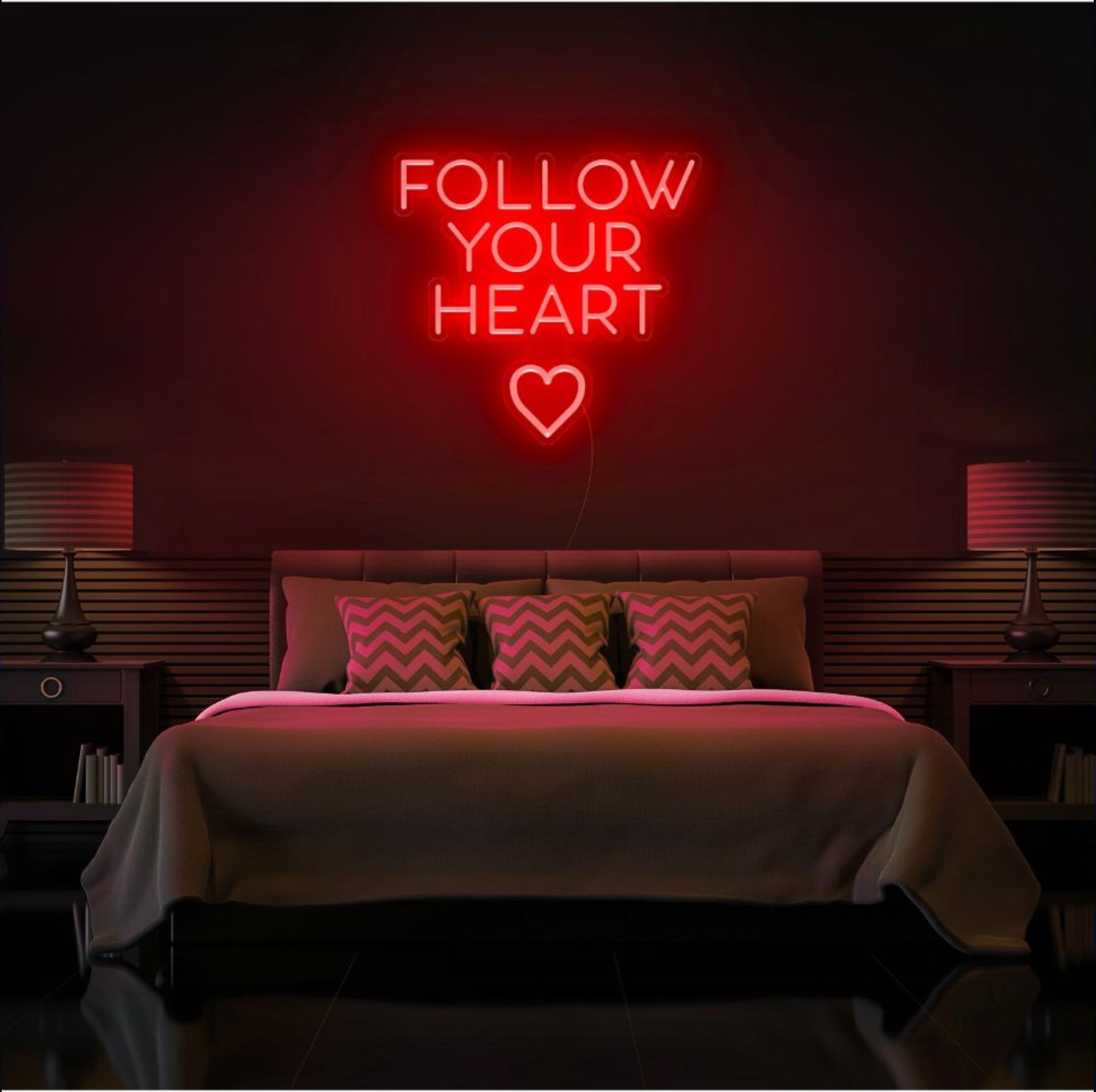 Follow Your Heart Neon Sign