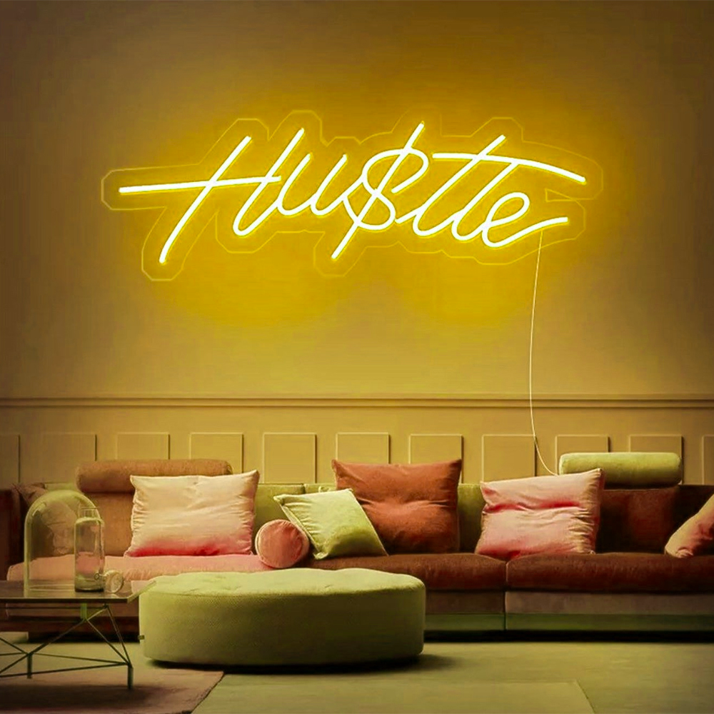 Hu$tle Neon Sign