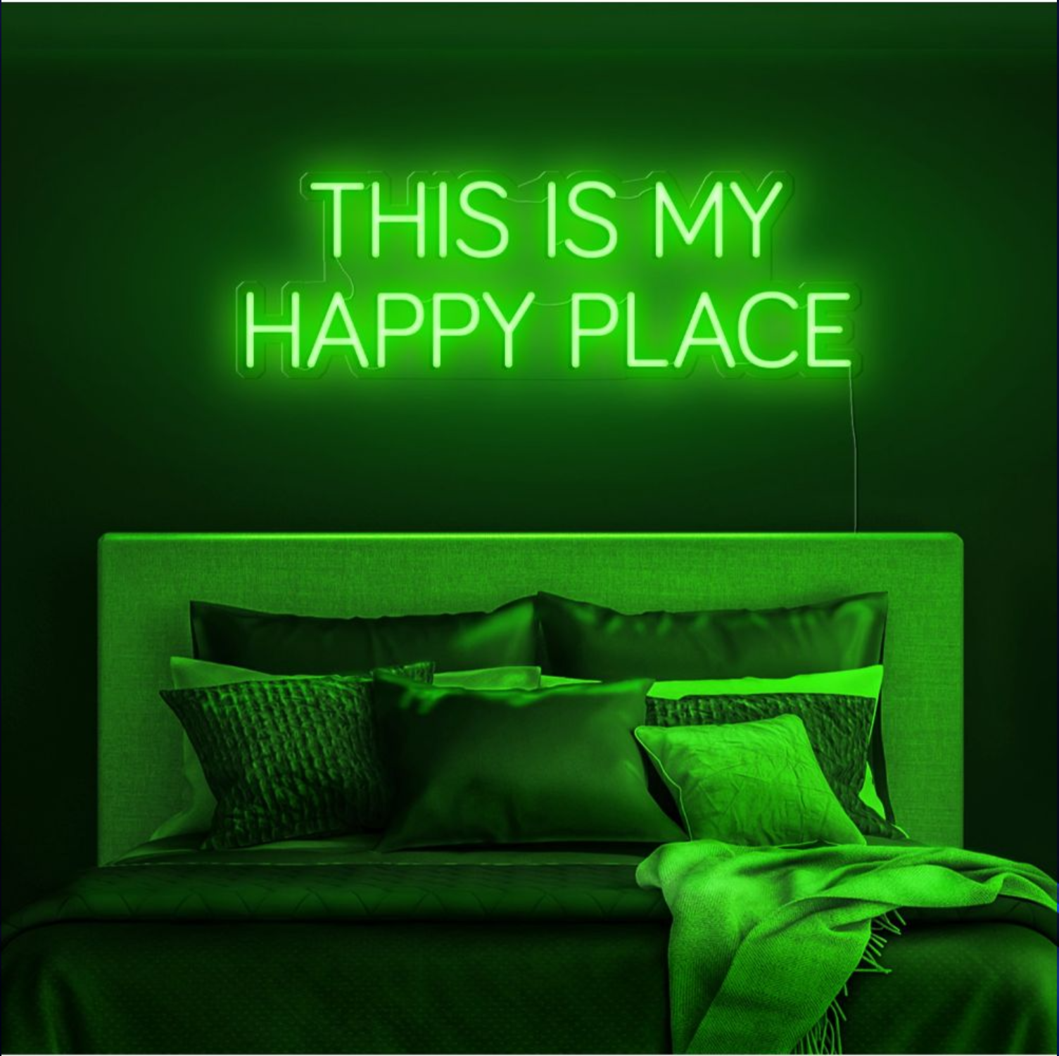 This Is My Happy Place Neon Sign