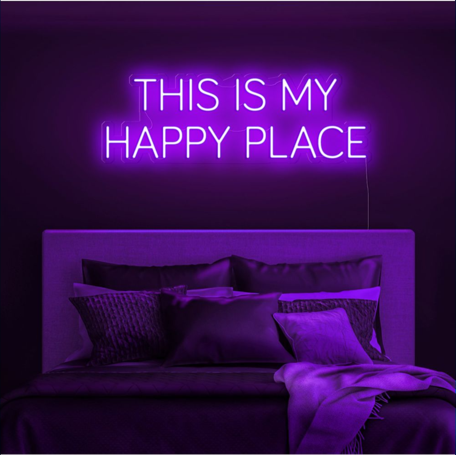 This Is My Happy Place Neon Sign