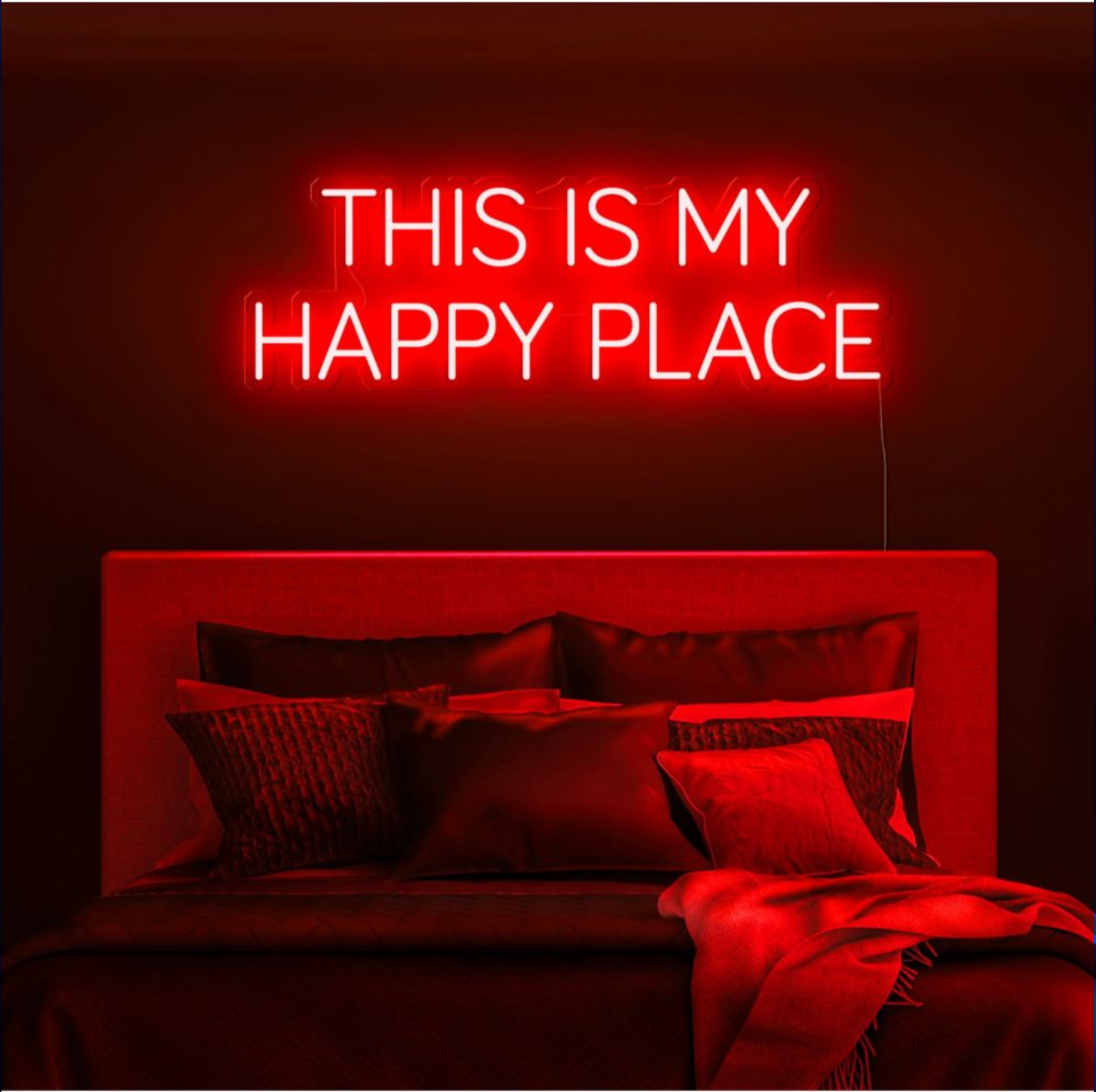 This Is My Happy Place Neon Sign