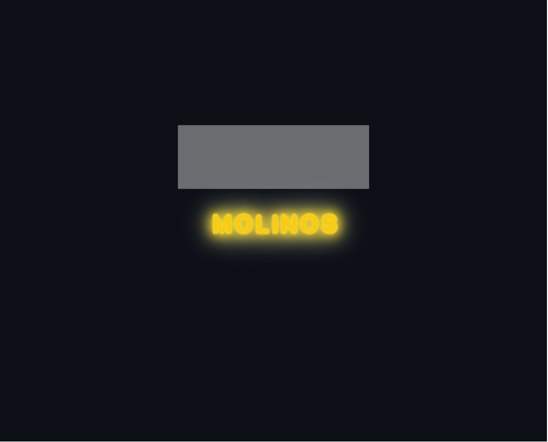 Custom neon sign - Molinos