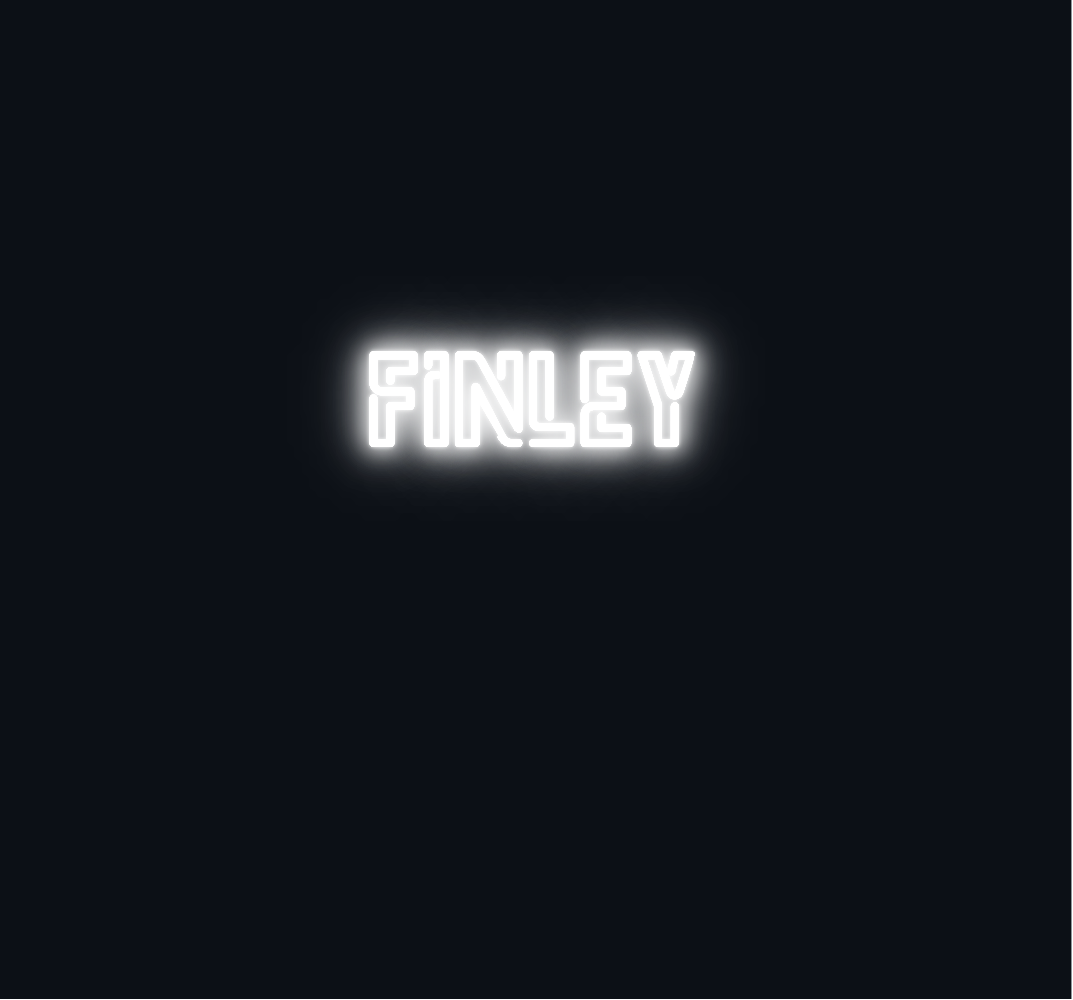 Custom neon sign - Finley