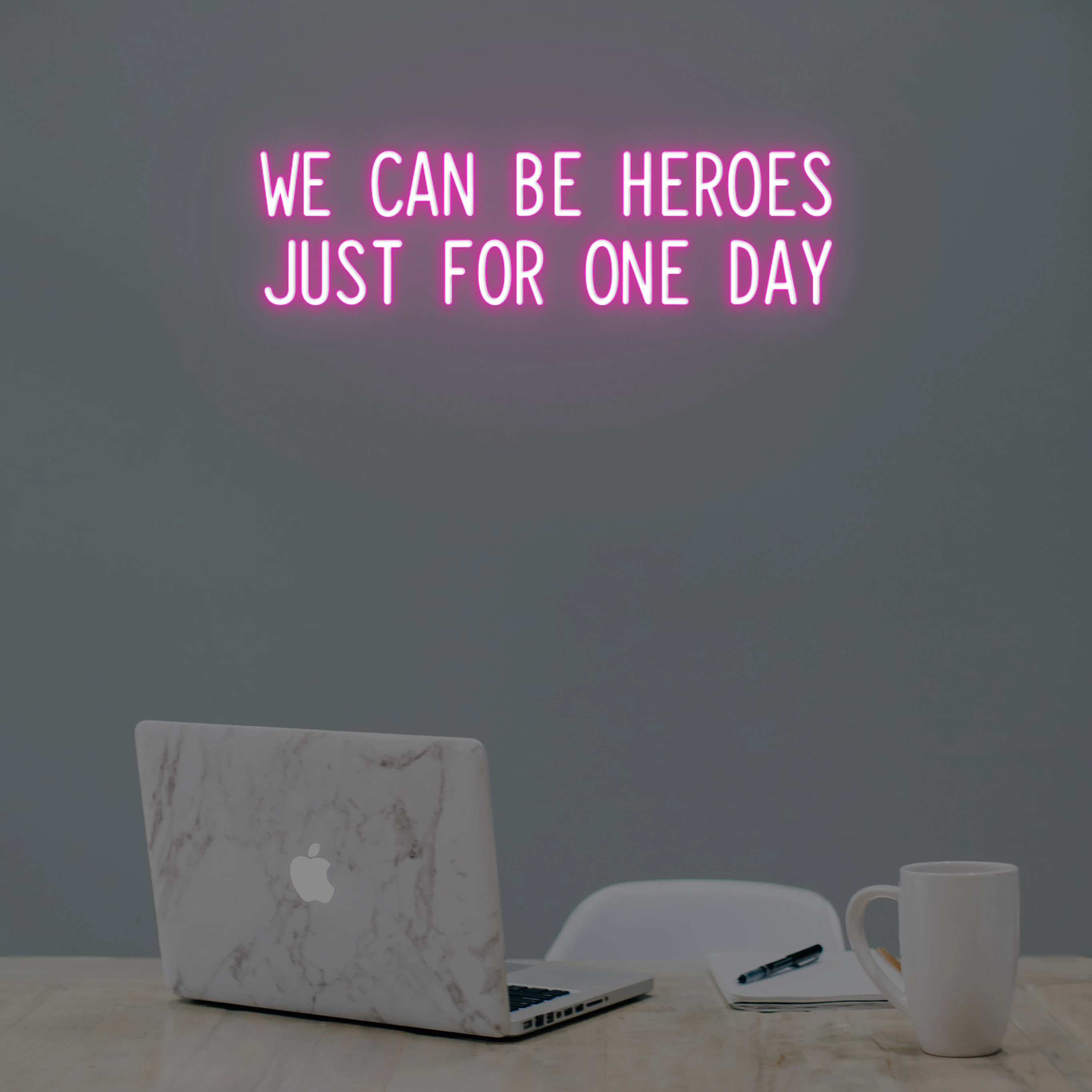 'WE CAN BE HEROES' NEON SIGN - NeonFerry