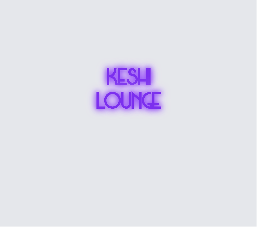 Custom neon sign - Keshi Lounge