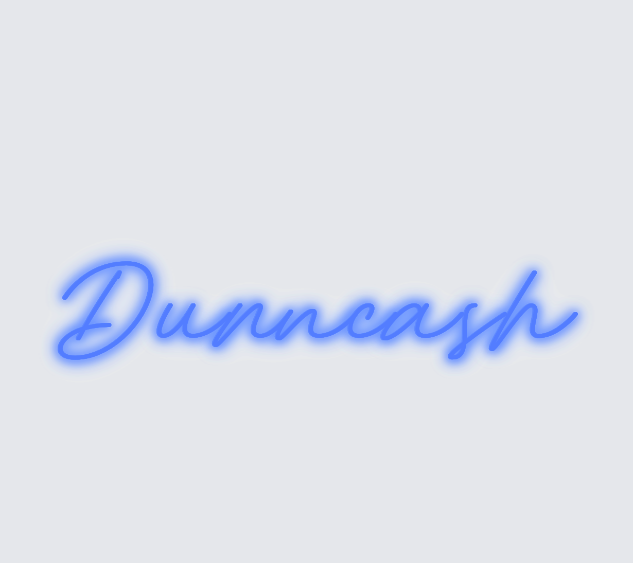 Custom neon sign - Dunncash