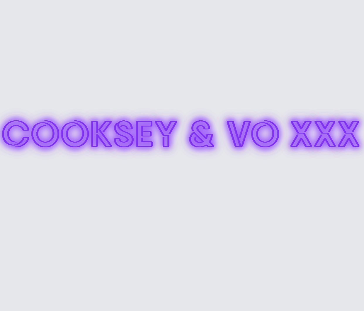 Custom neon sign - Cooksey & Vo xxx