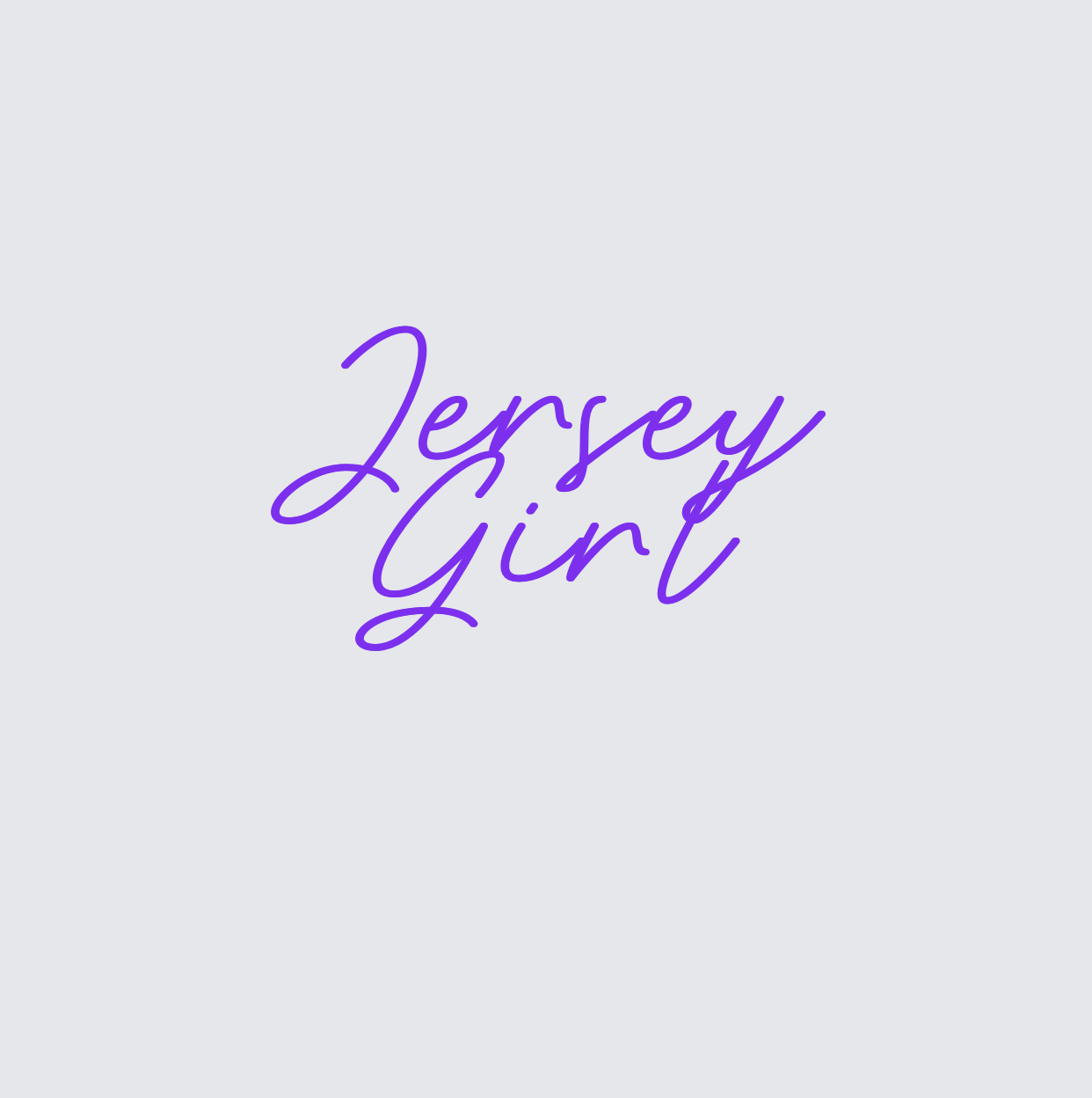 Custom neon sign - Jersey Girl