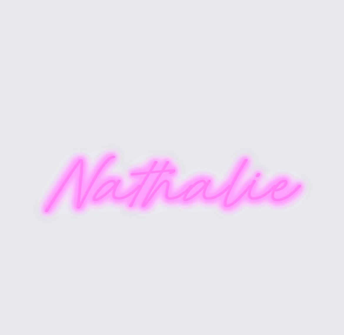Custom neon sign - Nathalie