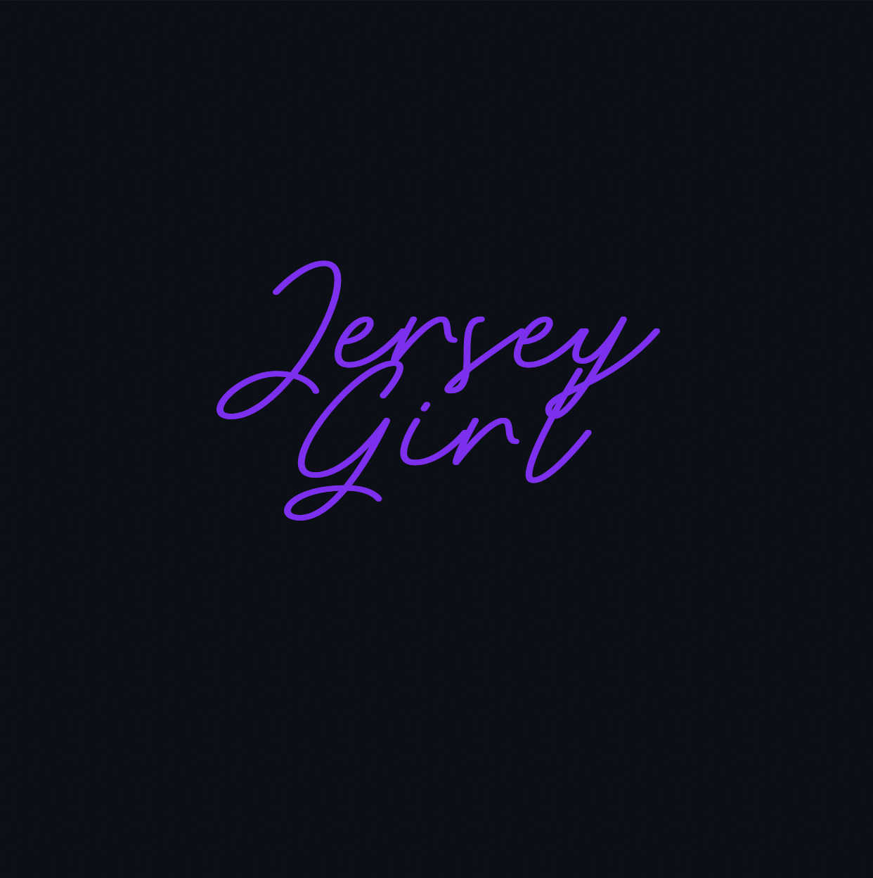 Custom neon sign - Jersey Girl