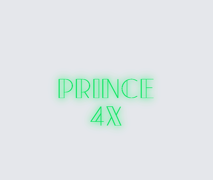 Custom neon sign - Prince 4X