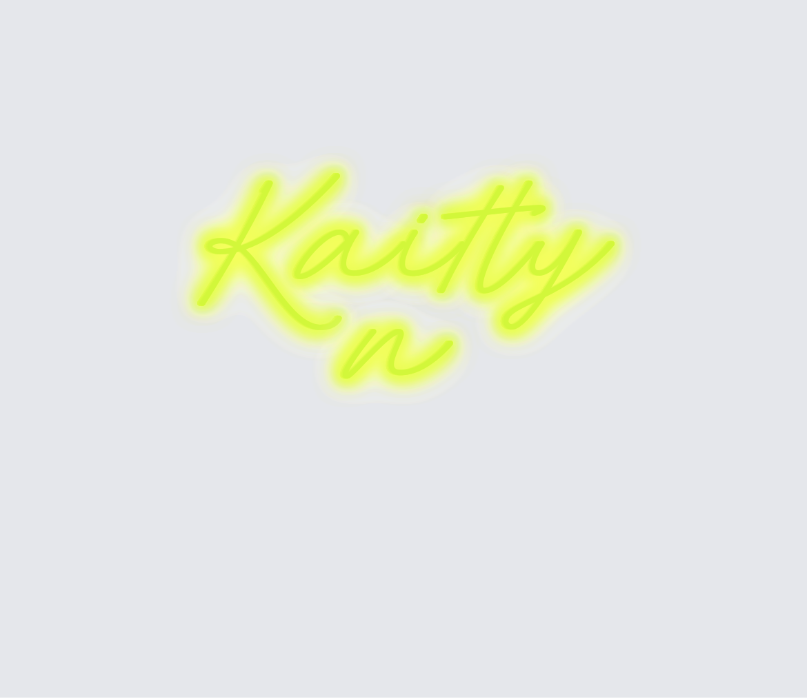 Custom neon sign - Kaitlyn