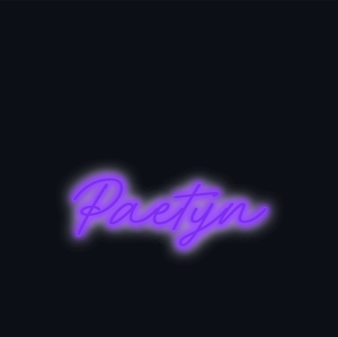 Custom neon sign - Paetyn