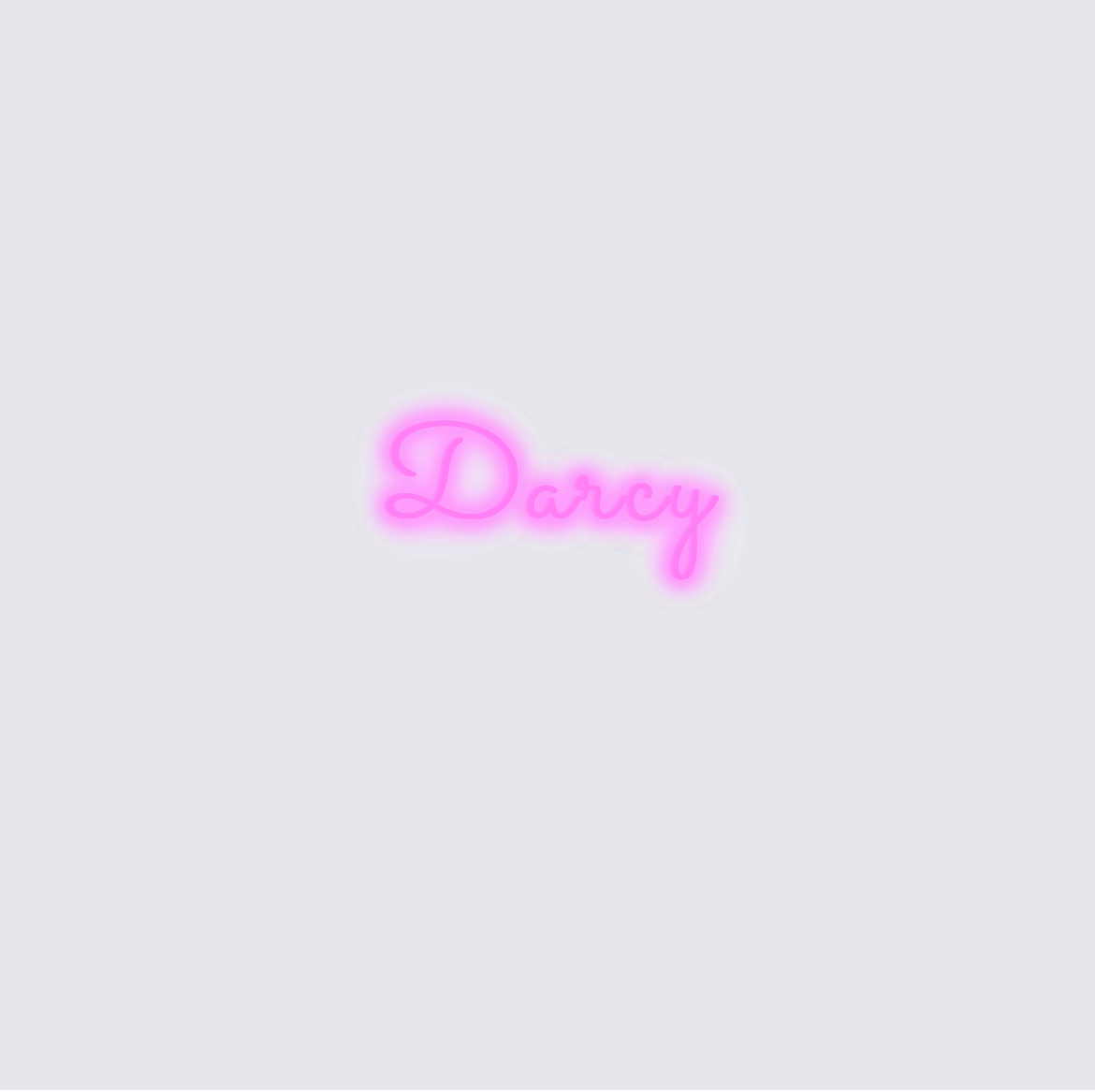 Custom neon sign - Darcy