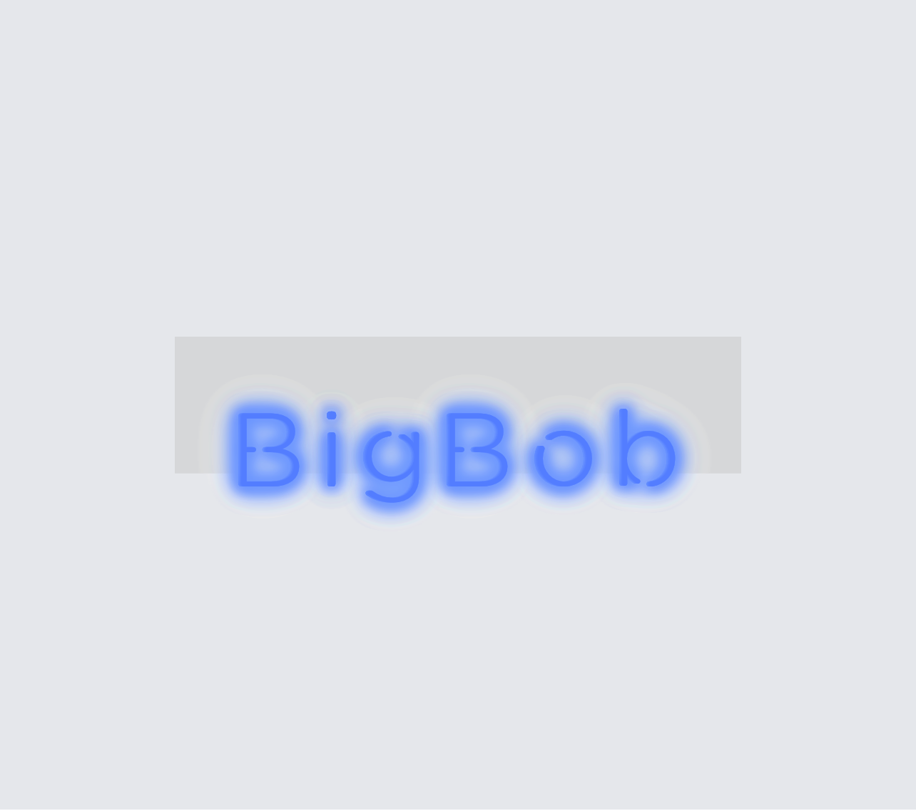 Custom neon sign - BigBob