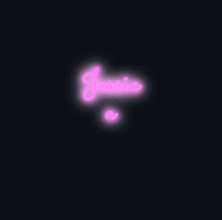 Custom neon sign - Jessica