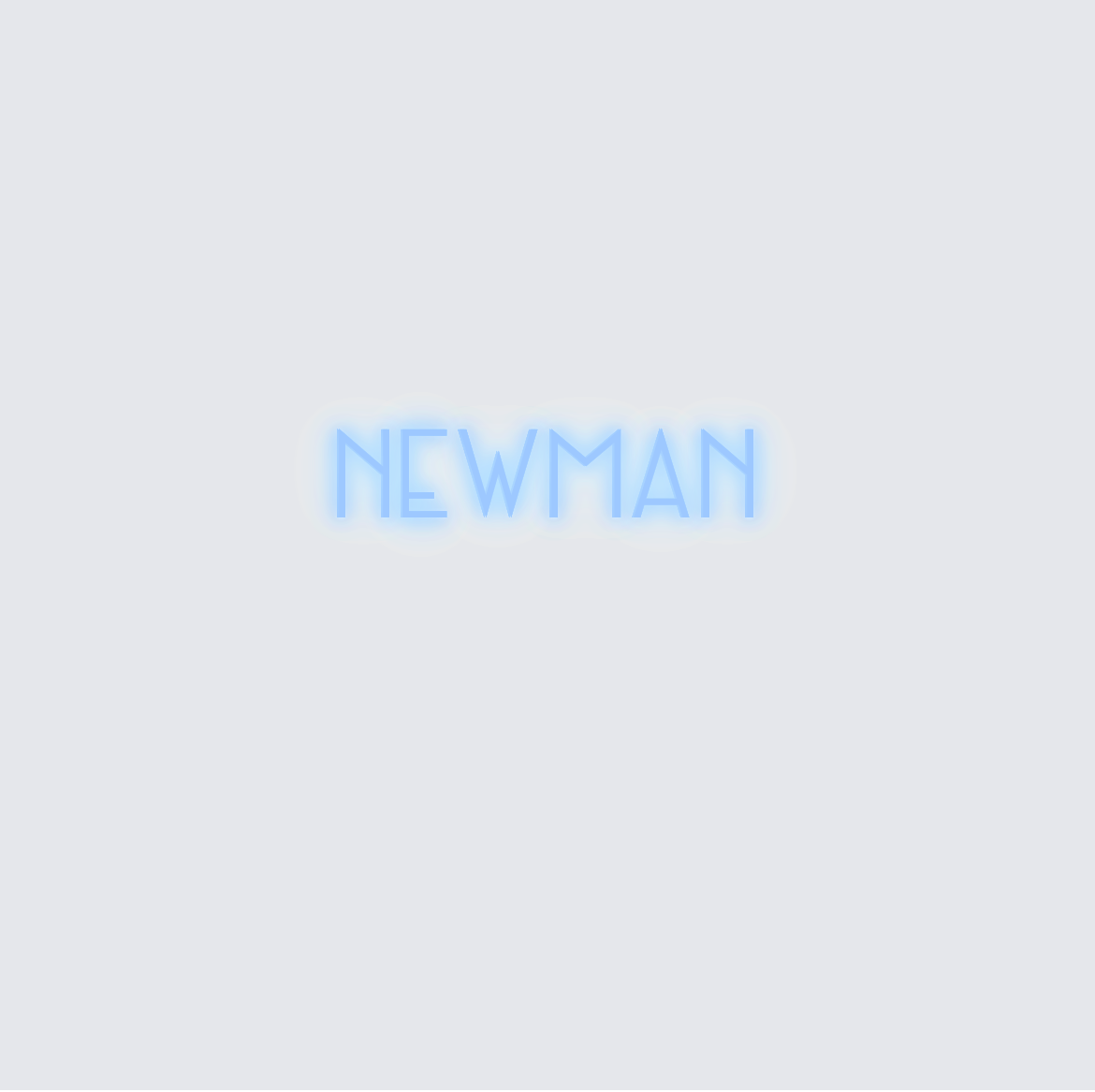 Custom neon sign - Newman