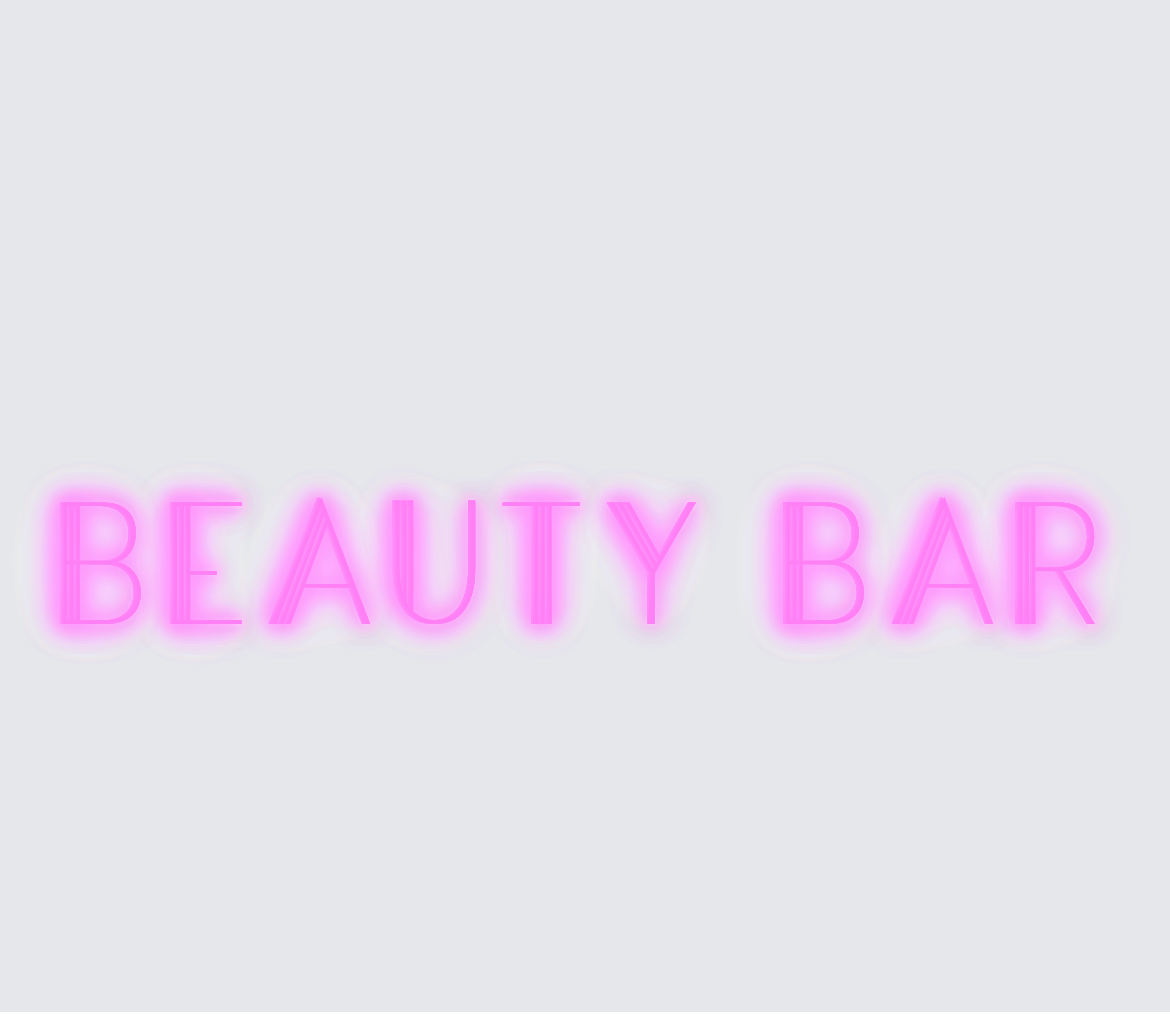 Custom neon sign - Beauty Bar