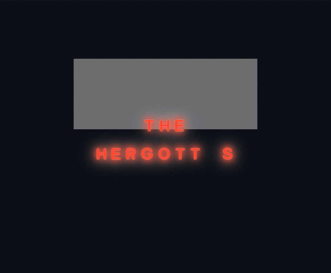 Custom neon sign - the
 Hergott’s