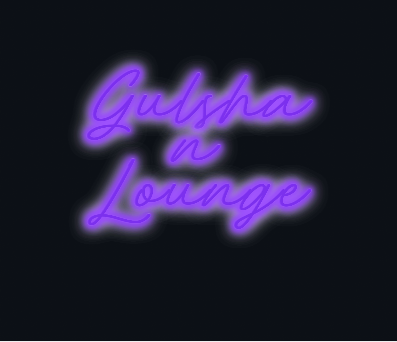 Custom neon sign - Gulshan  Lounge