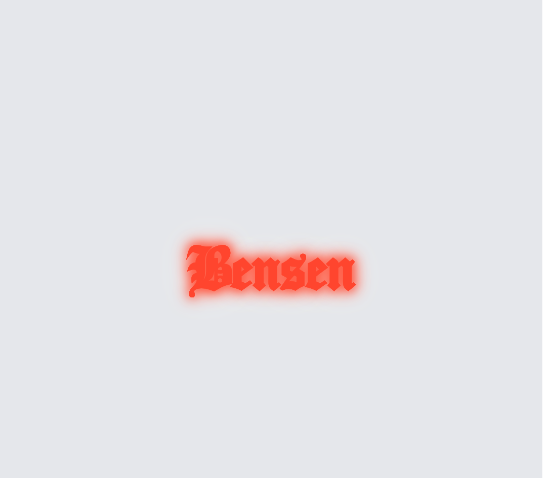 Custom neon sign - Bensen