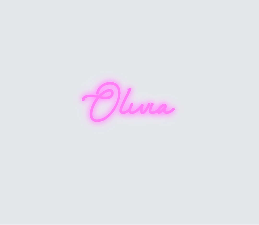 Custom neon sign - Olivia