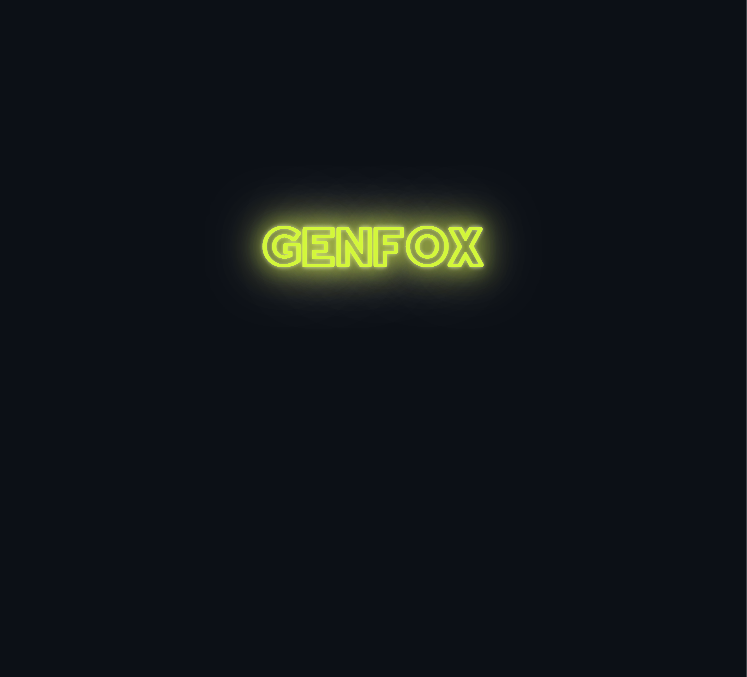Custom neon sign - Genfox