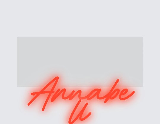 Custom neon sign - Annabell