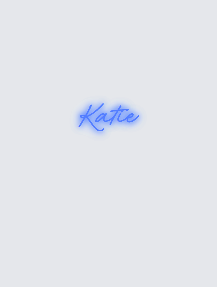 Custom neon sign - Katie