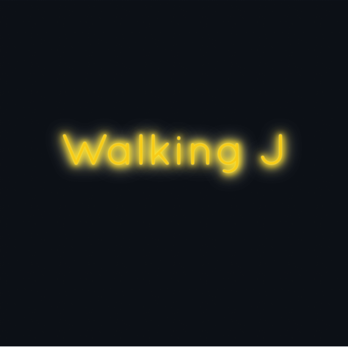 Custom neon sign - Walking J