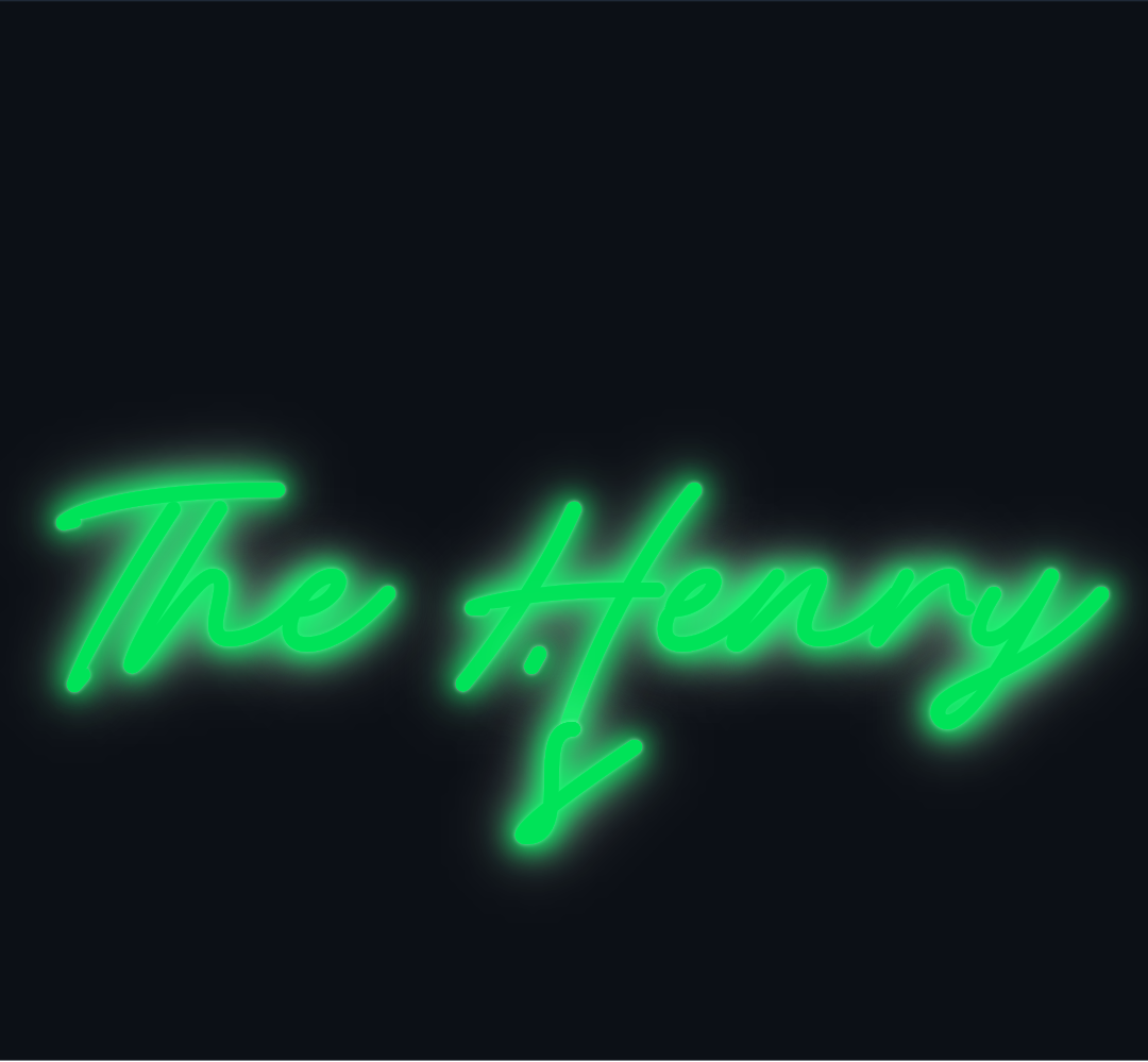 Custom neon sign - The Henry's