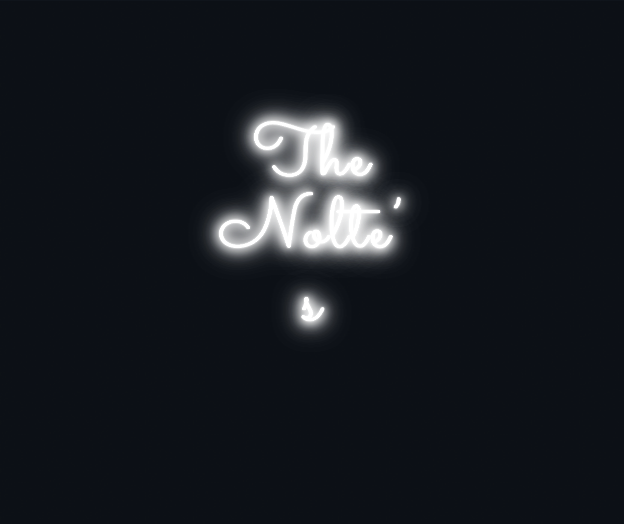 Custom neon sign - The  Nolte’s