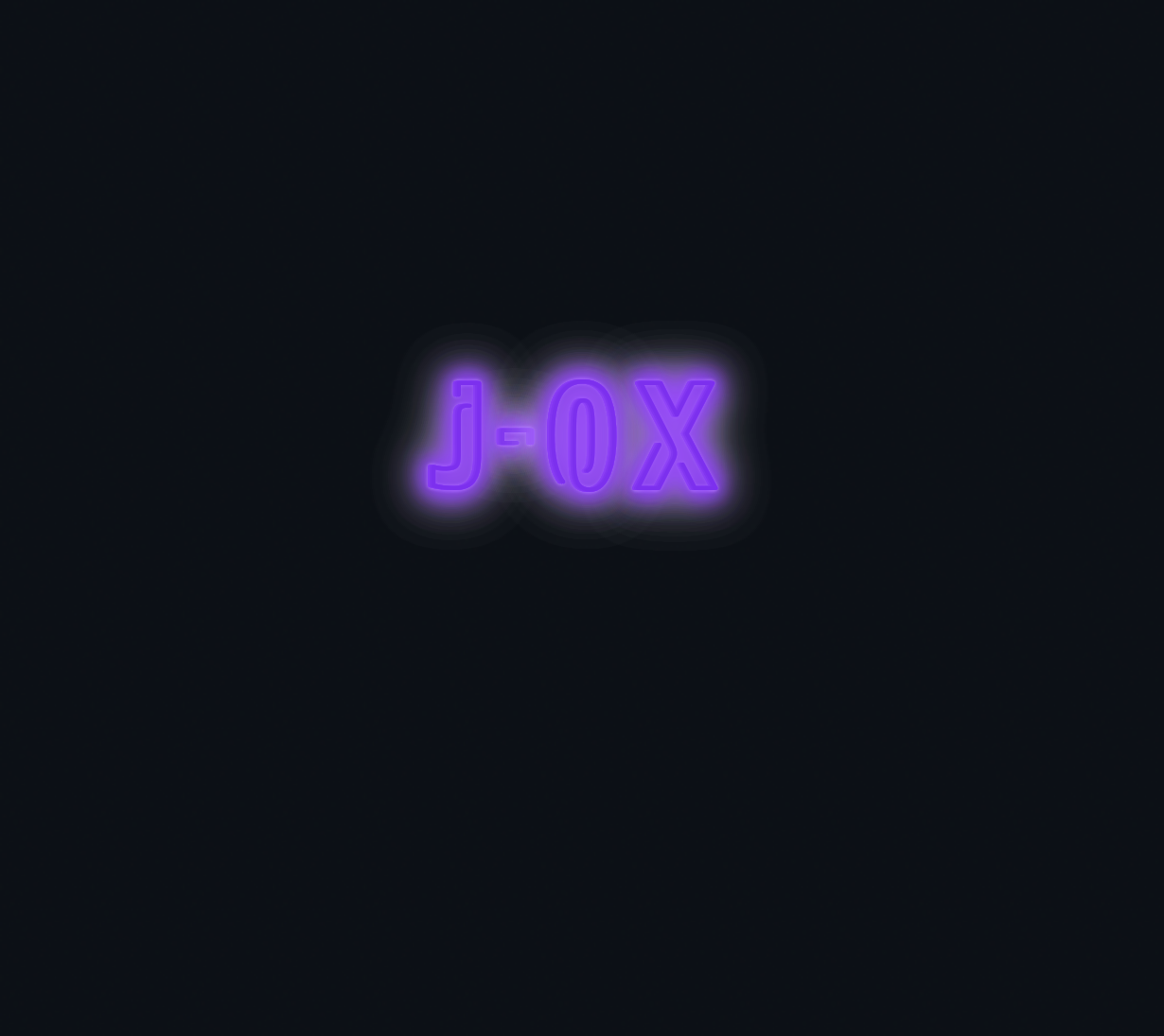 Custom neon sign - J-Ox