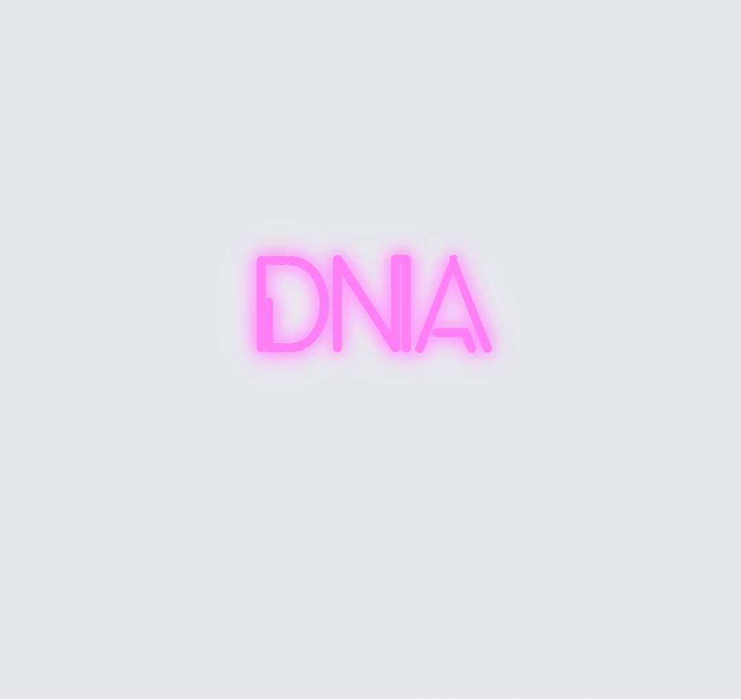 Custom neon sign - DNA