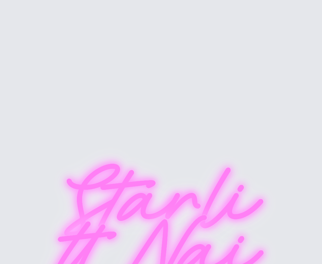 Custom neon sign - Starlitt Nails