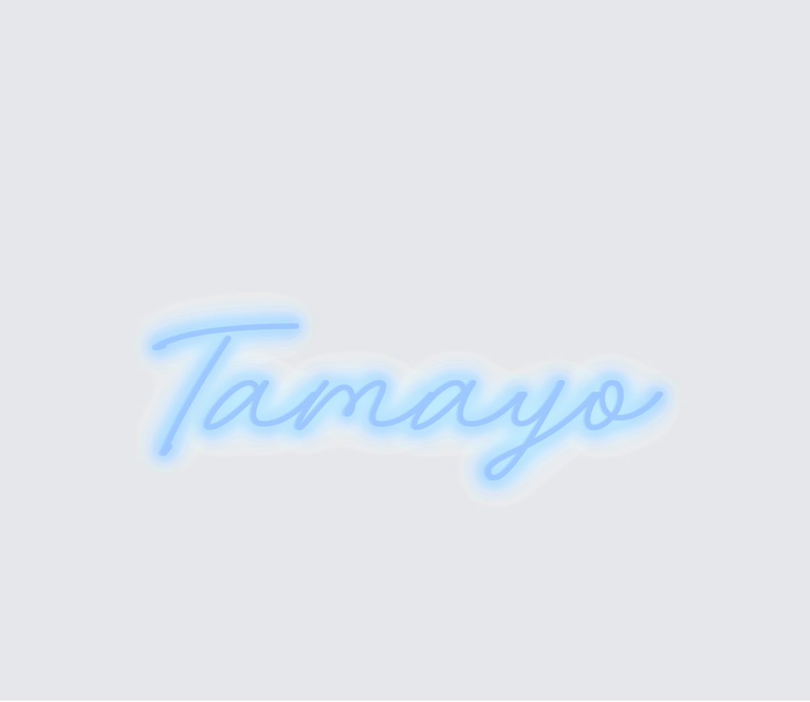Custom neon sign - Tamayo