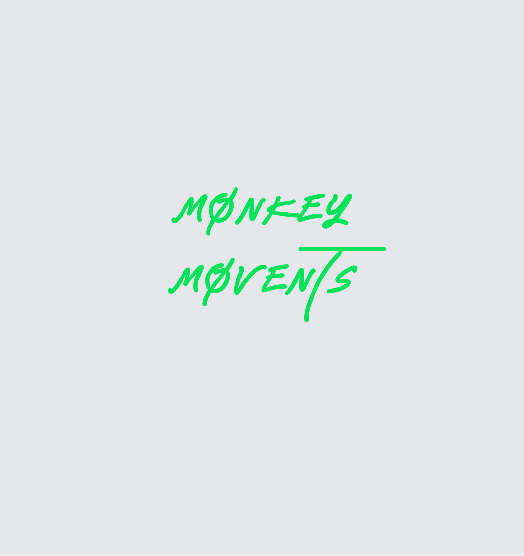 Custom neon sign - Monkey  Movents