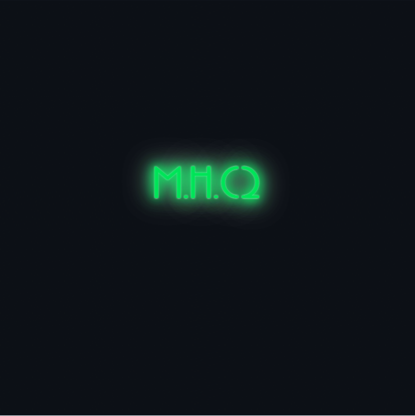 Custom neon sign - M.H.C2
