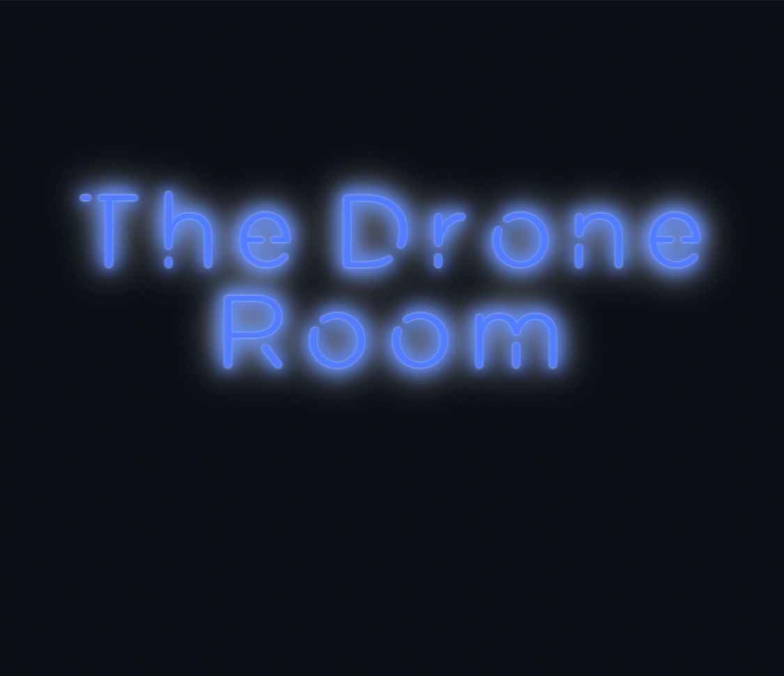 Custom neon sign - The Drone Room