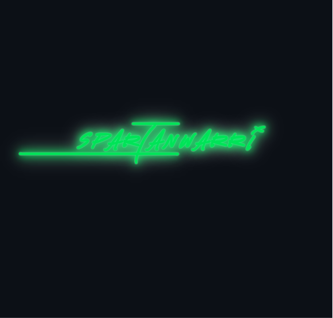 Custom neon sign - Spartan_warri
