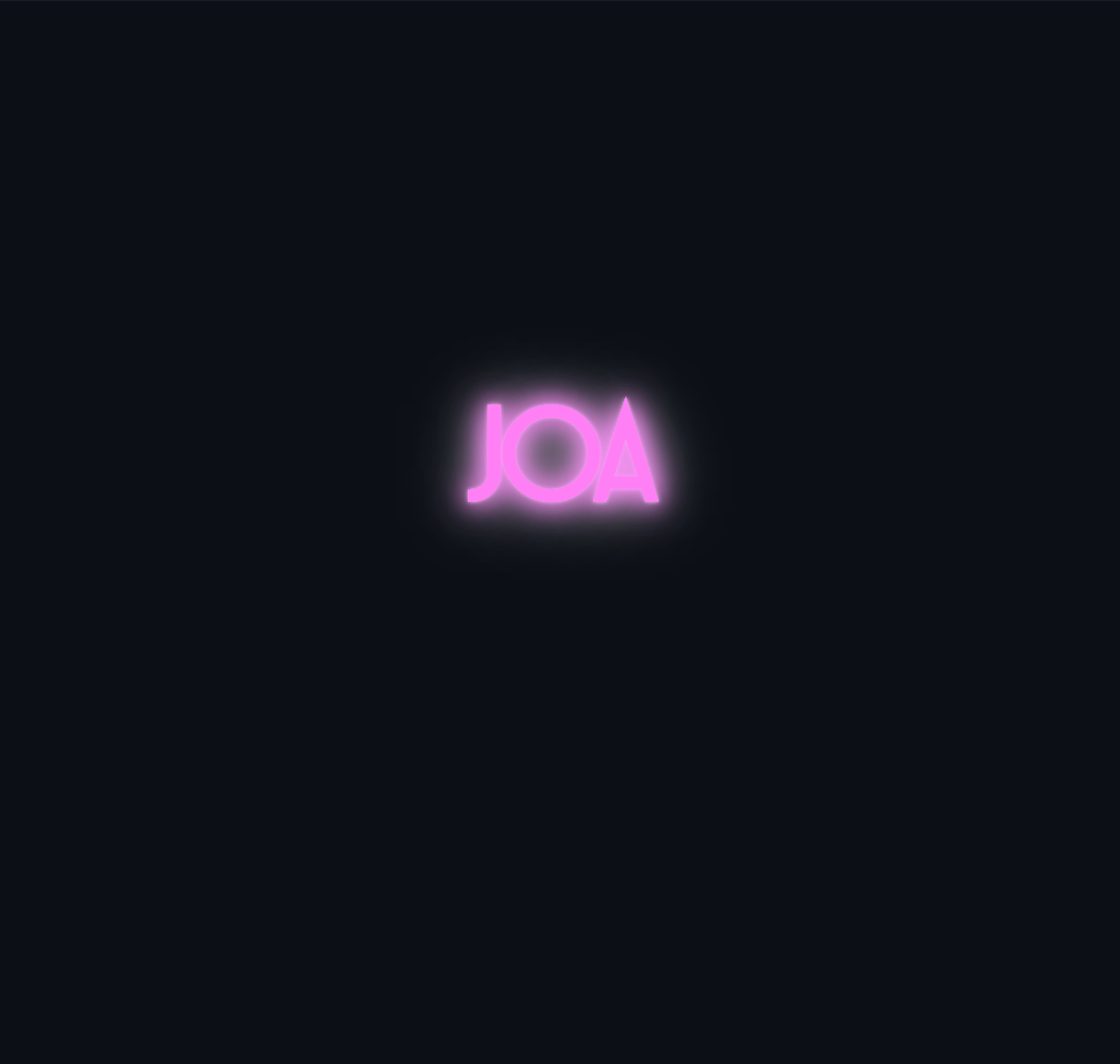 Custom neon sign - Joa