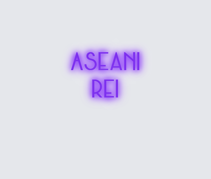 Custom neon sign - Aseani Rei