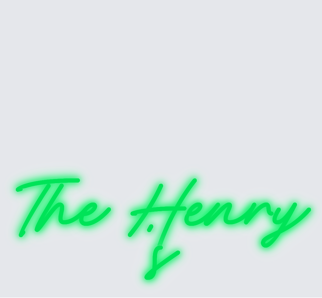 Custom neon sign - The Henry's
