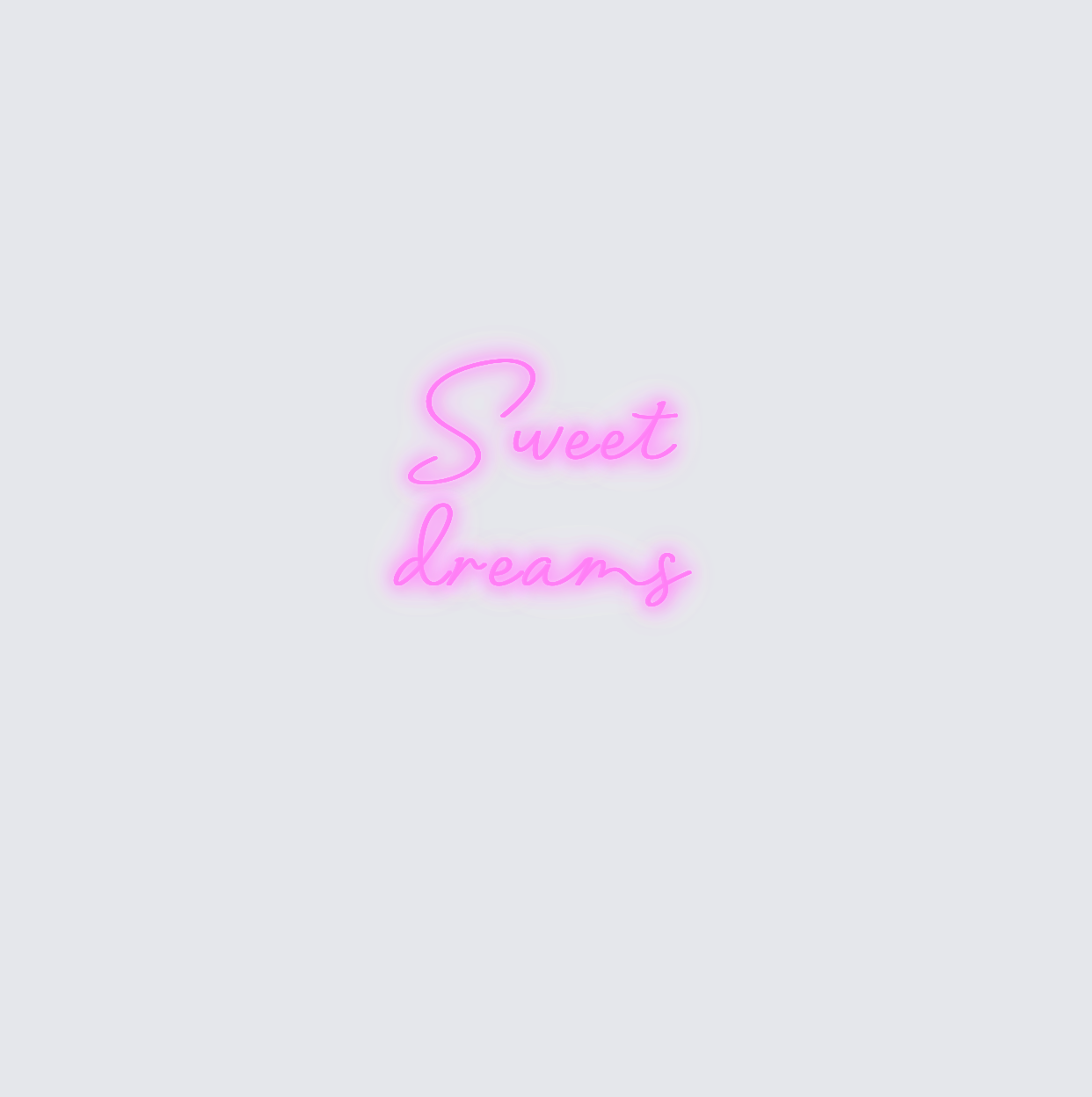 Custom neon sign - Sweet dreams