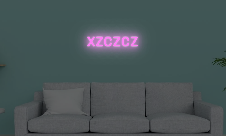 Custom neon sign - xzczcz