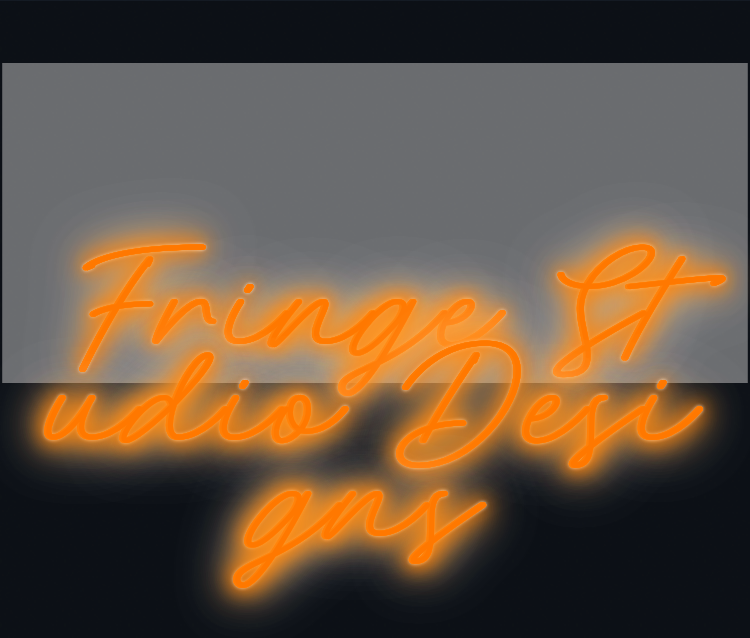 Custom neon sign - Fringe Studio Designs