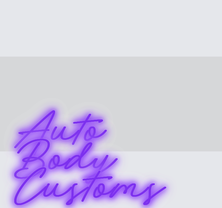 Custom neon sign - Auto Body Customs